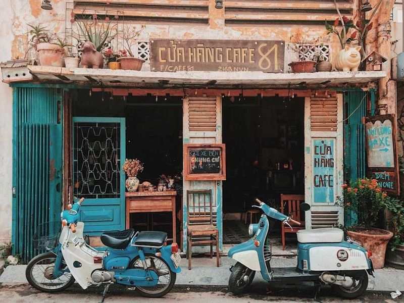 Mô Hình Cà Phê Vintage