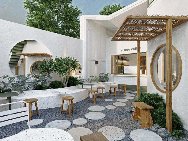 Trang Trí Quán Cà Phê Bình Dân Phong Cách Tối Giản (Minimalist)