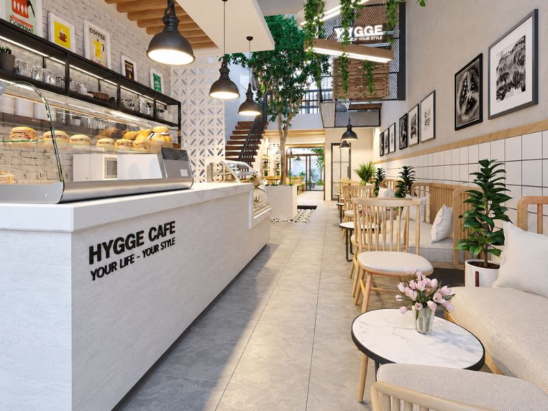 Bố Trí Không Gian Và Công Năng Cho Quán Cafe Kết Hợp Bánh Ngọt