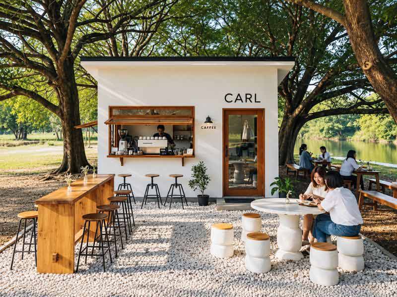 Cafe Sân Vườn Quy Mô Nhỏ