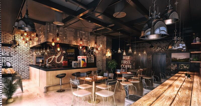 Nội thất quán cafe trọn gói​