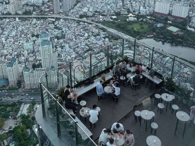 Mẫu Cafe Rooftop Có View Thành Phố