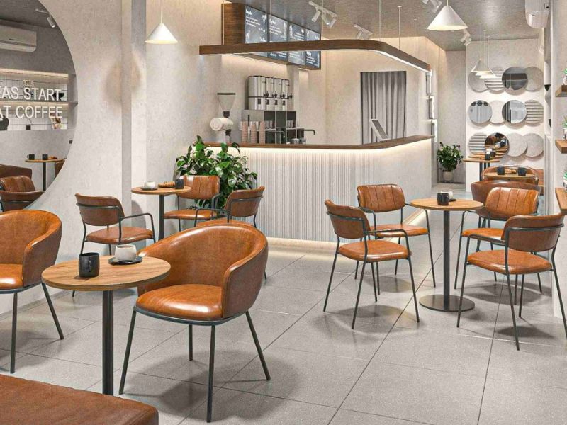 Thiết Kế Quán Cafe 100m2 Phong Cách Hiện Đại