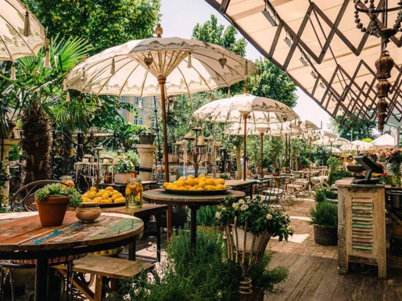 Thiết Kế Quán Cafe Sân Vườn 100m2