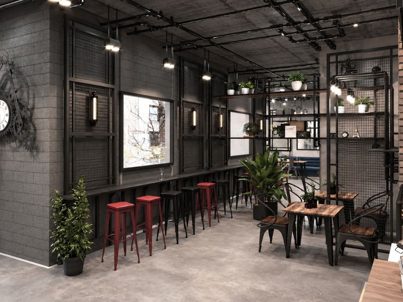 5 Đặc Trưng Nhận Diện Thiết Kế Quán Cafe Phong Cách Industrial