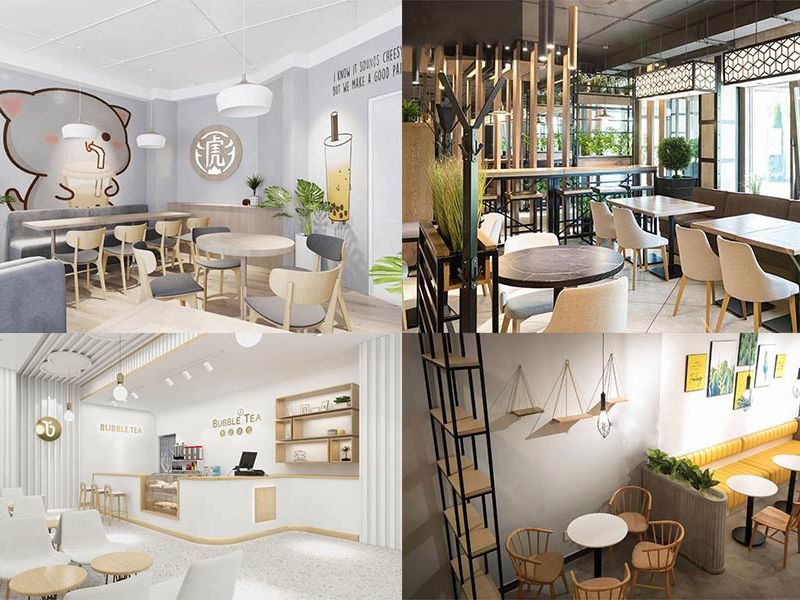 Bố Trí Mặt Bằng Khi Thiết Kế Quán Trà Sữa 30m2 Theo Từng Khu Vực