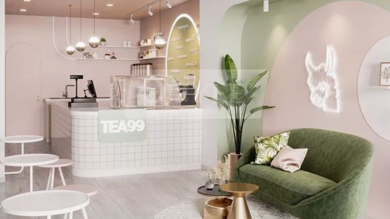 Thiết kế quán trà sữa nhỏ giá rẻ