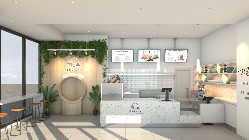 Thiết kế quán trà sữa nhỏ giá rẻ