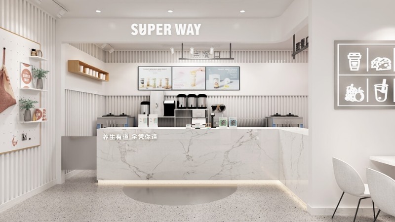 Thiết kế quán trà sữa nhỏ giá rẻ