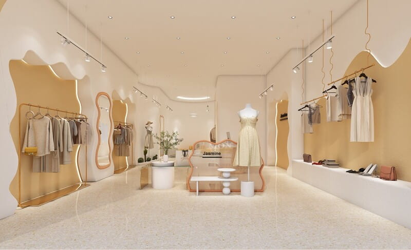 Mẫu showroom thời trang hiện đại