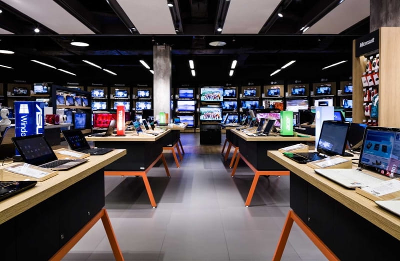 Mẫu showroom thiết bị – công nghệ