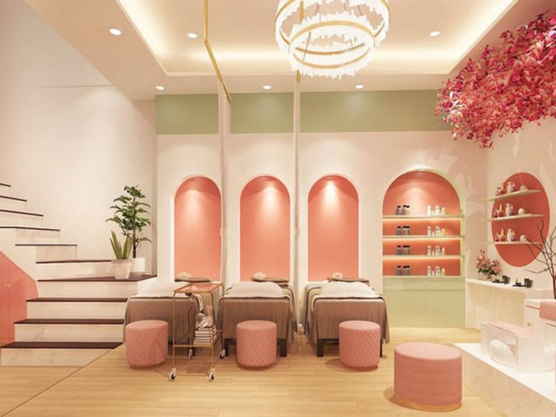 15+ Mẫu Thiết Kế Tiệm Nail Gội Đầu Đẹp Theo Từng Diện Tích