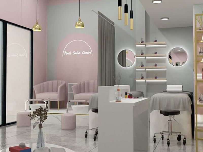 15+ Mẫu Thiết Kế Tiệm Nail Gội Đầu Đẹp Theo Từng Diện Tích