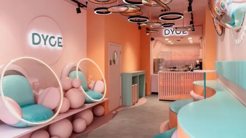 Trang trí quán ăn vặt theo phong cách Pastel