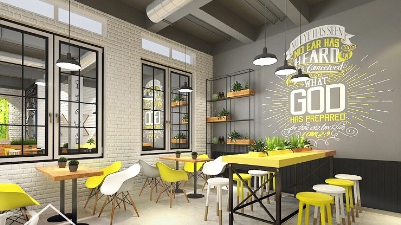 Trang trí quán trà sữa