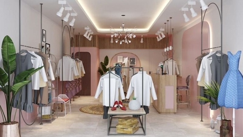 Trang trí shop quần áo