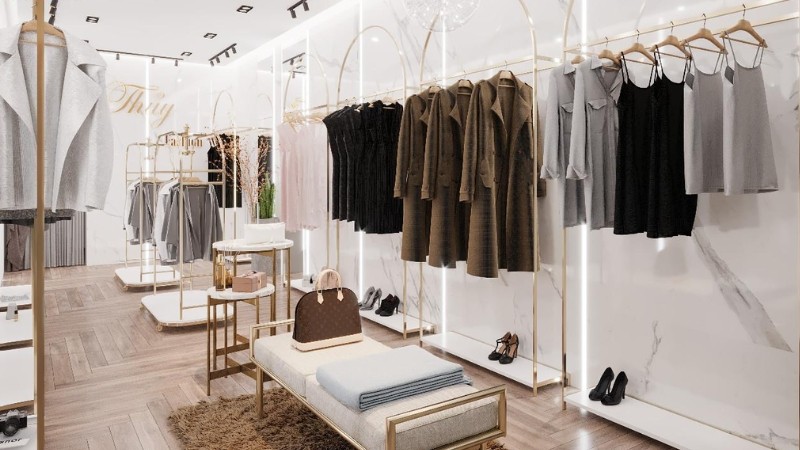 Trang trí shop quần áo