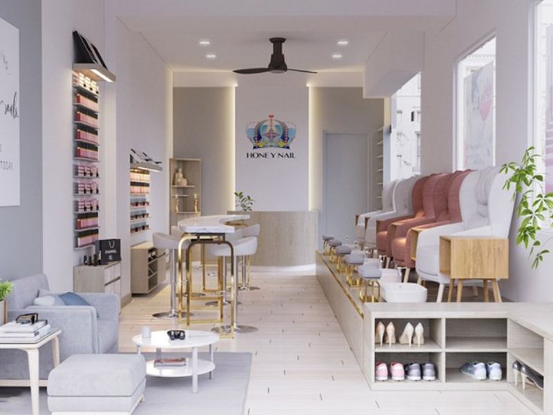 Tiệm Nail Phong Cách Hàn Quốc