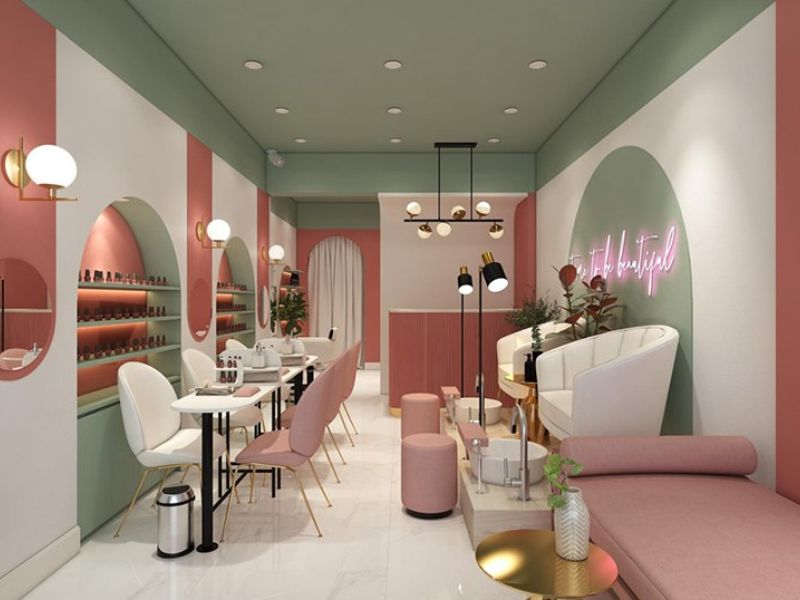 Tiệm Nail Phong Cách Hàn Quốc