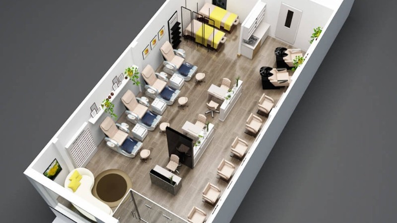 Trang trí tiệm nail