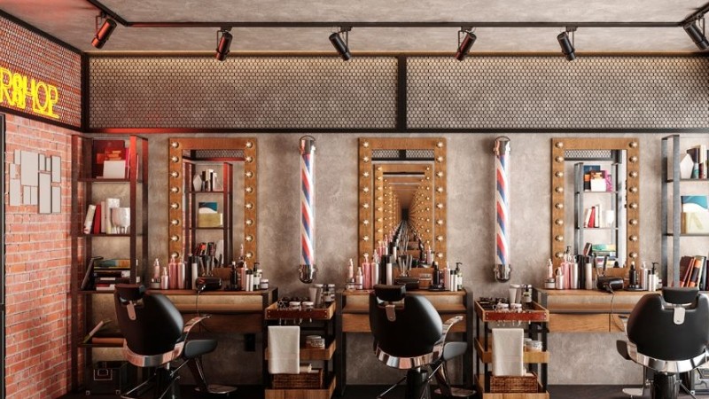 Trang trí tiệm tóc